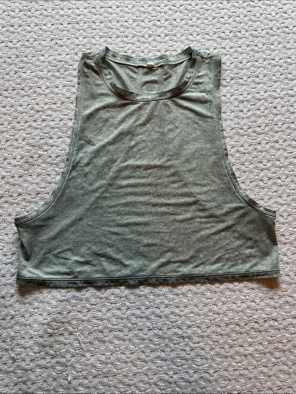 lululemon america Light Green Crop Tank Top -